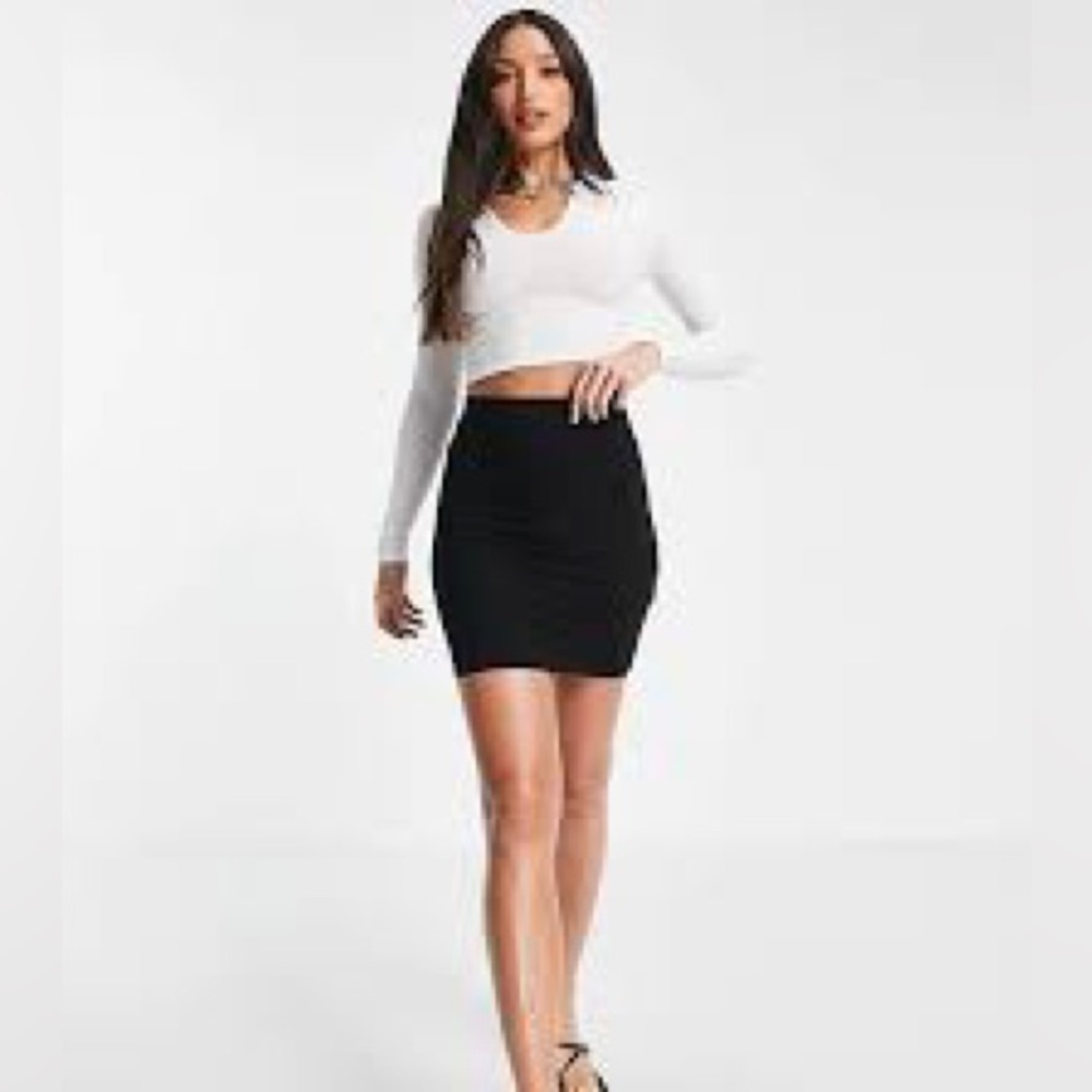 Dynamite Black Pencil Skirt